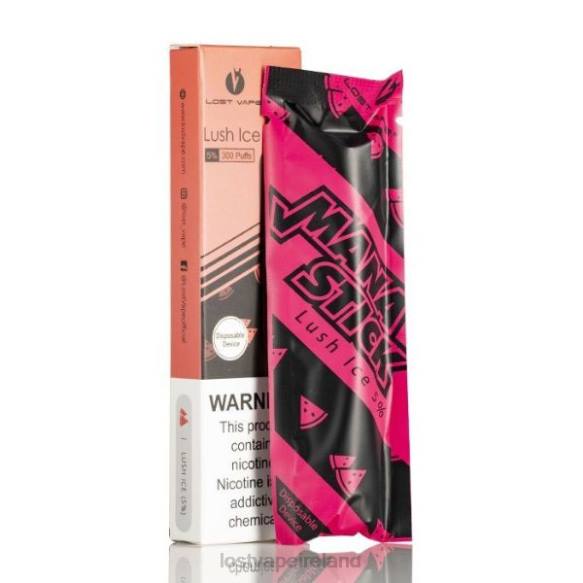 4042G521 Lost Vape Mana Stick Disposable | 300 Puffs | 1.2mL Lush Ice 5% - Lost Vape contact Ireland