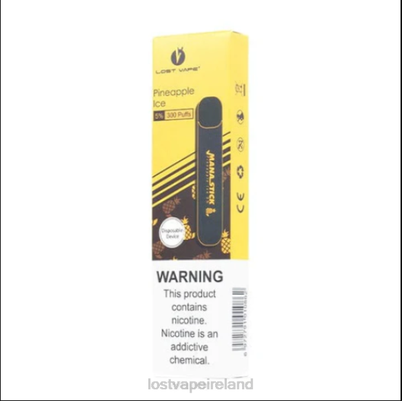 4042G526 Lost Vape Mana Stick Disposable | 300 Puffs | 1.2mL Pinapple Ice 5% - Lost Vape Ireland