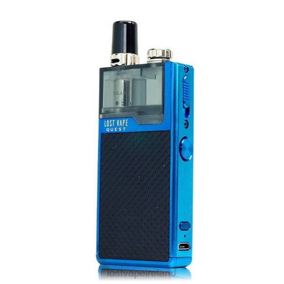 4042G465 Lost Vape Quest Orion Q Pod Device Full Kit Blue/Black Weave - Lost Vape flavors Ireland