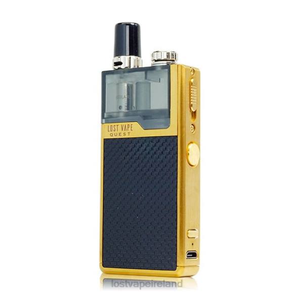 4042G466 Lost Vape Quest Orion Q Pod Device Full Kit Gold/Black Weave - Lost Vape Ireland