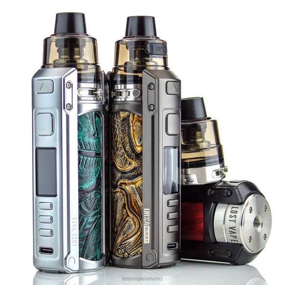 4042G195 Lost Vape URSA Quest Multi Kit | 100w SS/Embossed Leather - Lost Vape flavors Ireland