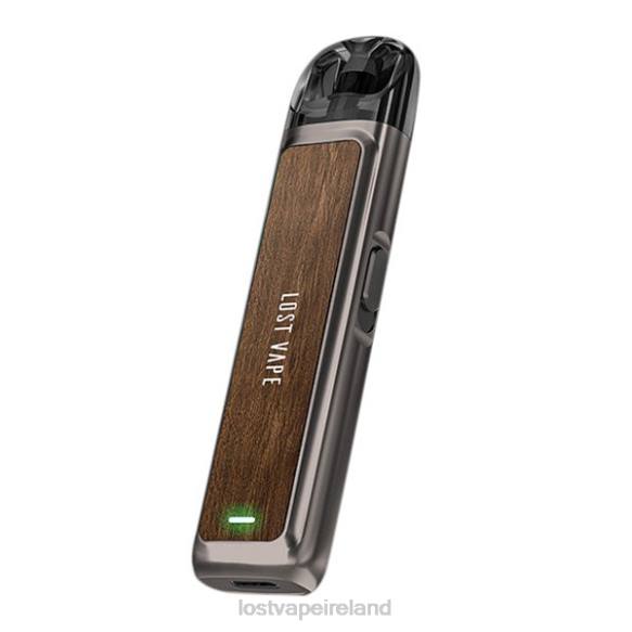4042G223 Lost Vape URSA Pod Kit | 800mAh Gunmetal Walnut Wood - Lost Vape disposable