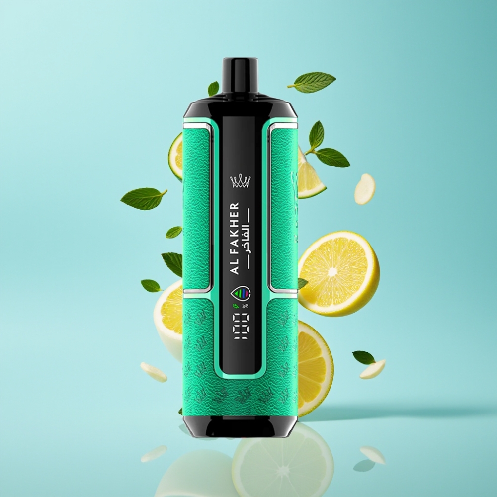Al Fakher Crown Bar 15K Hypermax Disposable – Lemon Mint, 22ml, 15K Puffs