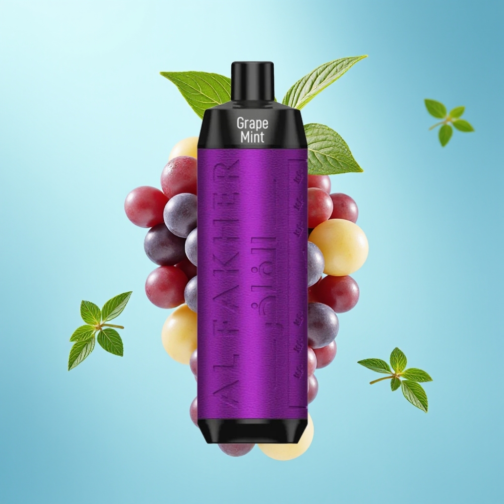Al Fakher Crown Bar 8000 Crystal Disposable Vape Grape Mint – 18ml, 5mg, 8000 Puffs