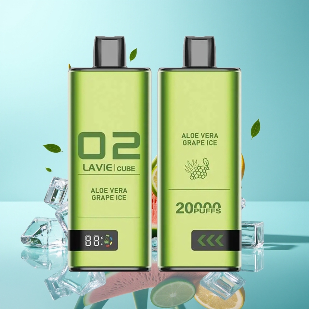 Lavie Cube 20000 Puffs Disposable Vape Aloe Vera Grape Ice 28mL 5% Type C